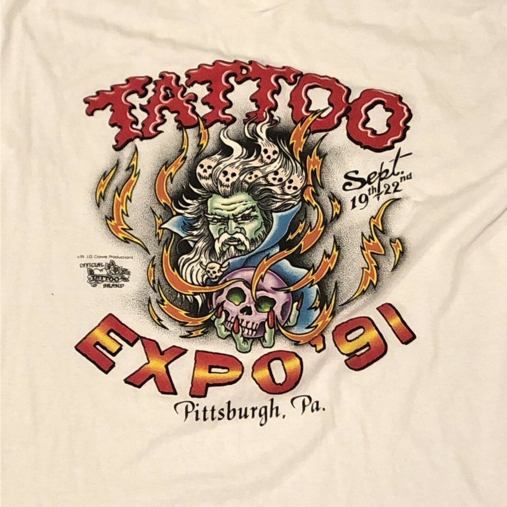 >>SOLD<< VINTAGE 90s JD Crowe Legend Tattoo Wizard